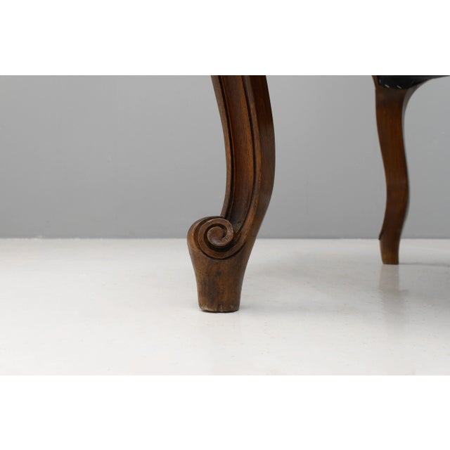 Wood Set of Antique Armchairs, 1880 For Sale - Image 7 of 8