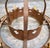 Vintage Round Iron Quatrefoil Chandelier For Sale - Image 9 of 18