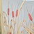 Mid-Century Modern 1970s Steve Wiener for Academy Arts Screen-Printed Cattail Mirror, Gold Frame For Sale - Image 3 of 12