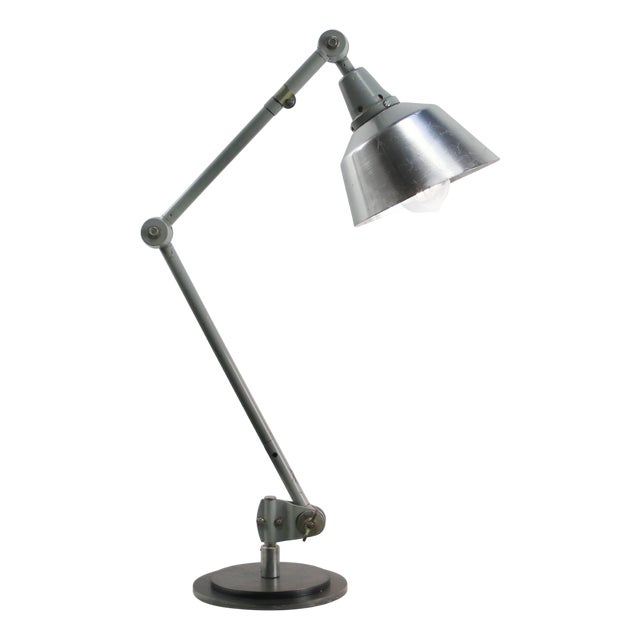 Vintage Industrial Metal Desk Light by Curt Fischer for Midgard For Sale