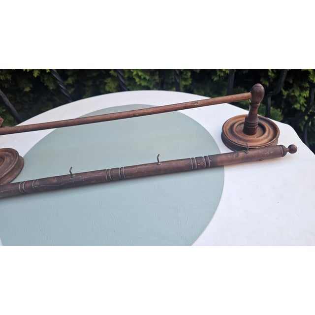 Antique Wooden Hanger, 1920s For Sale - Image 6 of 8