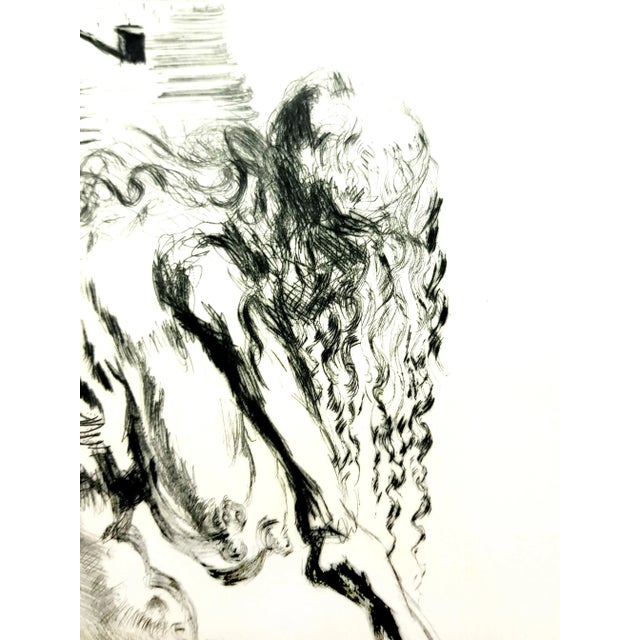 Salvador Dali - Baubo (Woman Riding a Sow), from Faust - Original Etching 1969 For Sale - Image 6 of 9