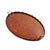 19th Century English Mahogany Oval Inlaid Serving Tray With Scalloped Gallery, C. 1800's For Sale - Image 5 of 15