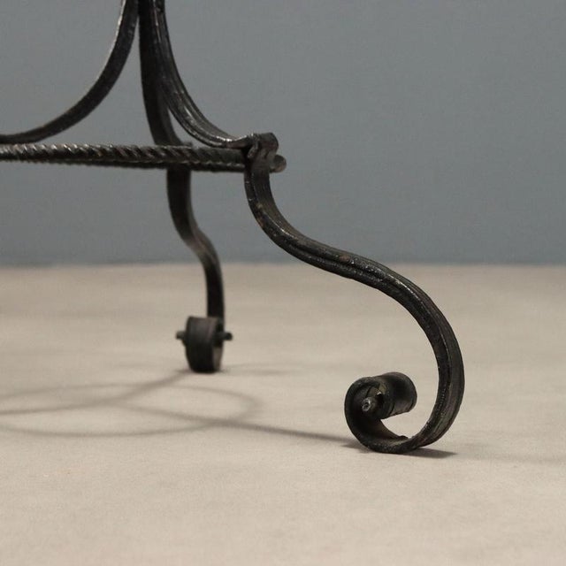 White Wrought Iron Floor Lamp For Sale - Image 8 of 9