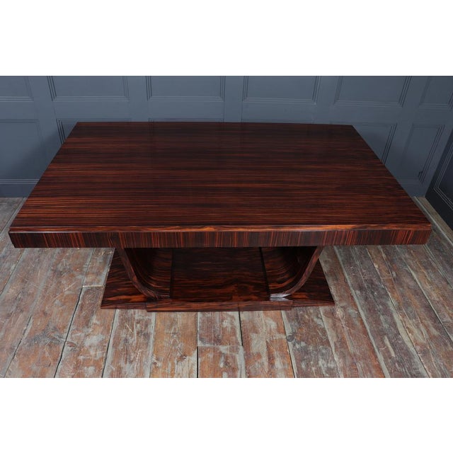 Art Deco French Dining Table in Macassar Ebony, 1925 For Sale - Image 14 of 18