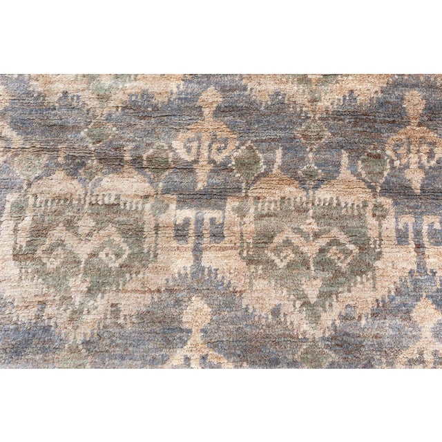 Contemporary Mallow Mint Abstract Handmade Rug by Doris Leslie Blau For Sale In New York - Image 6 of 9