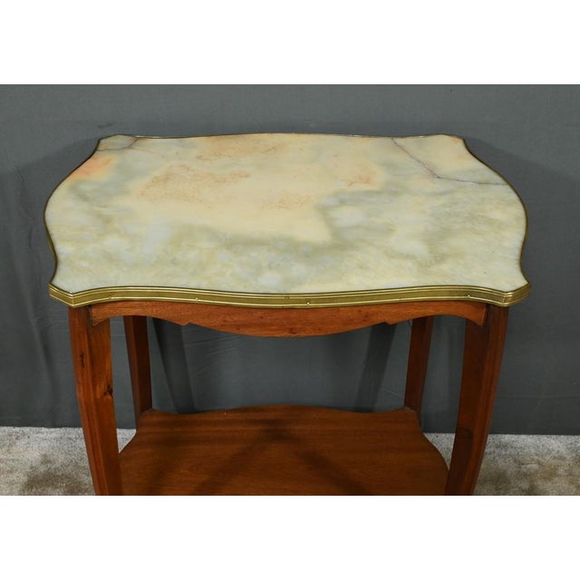 Mahogany and Marble Table, 1920s For Sale - Image 4 of 18