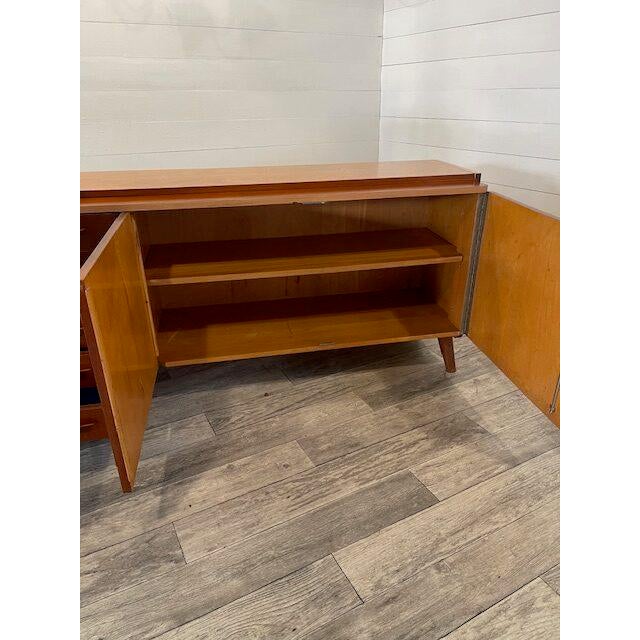1970s Vintage Sideboard with Blue Drawers by Novy Domov, 1970s For Sale - Image 5 of 7