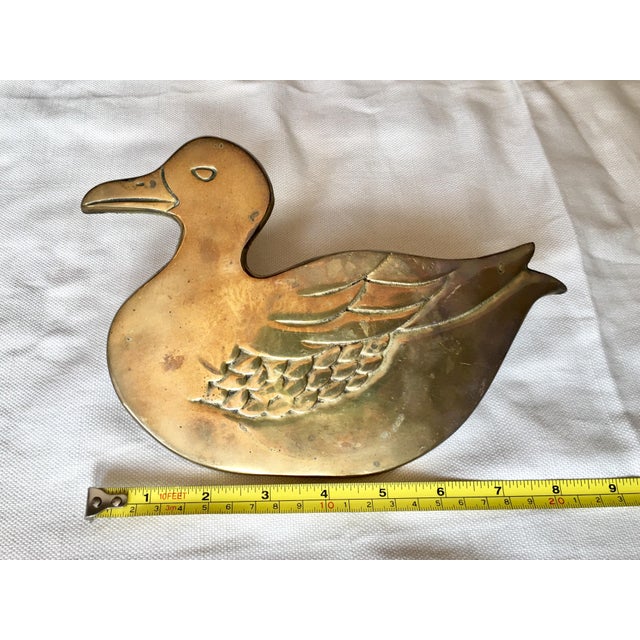 MidCentury Modern Brass Duck Trivet Chairish