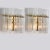 Glass and Brass Wall Sconces in the style of Sciolari, 1960s, Set of 2 For Sale - Image 11 of 13
