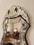 French Provincial Antique Venetian Style Etched Floral Mirror With Ornate Scrolled Crest For Sale - Image 3 of 4