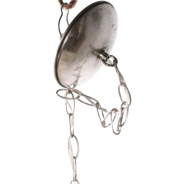 Space Age Chrome and Lucite Chandelier For Sale - Image 11 of 11