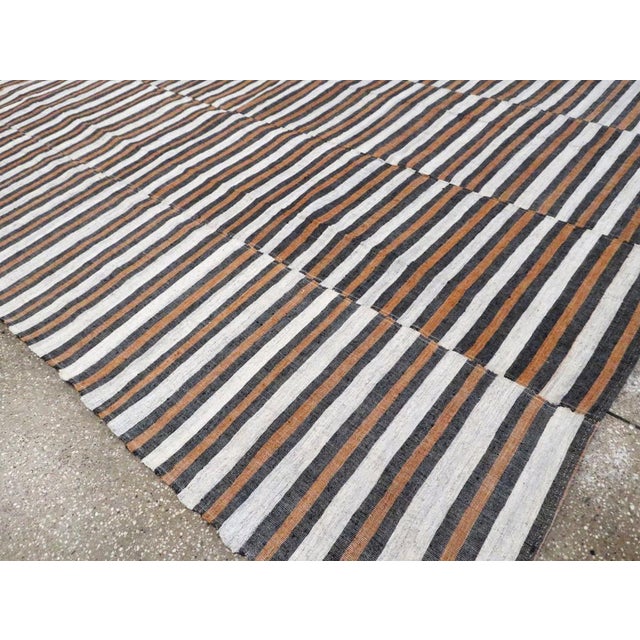 Mid 20th Century Galerie Shabab Collection Mid-20th Century Turkish Flatweave Kilim Accent Carpet For Sale - Image 5 of 7