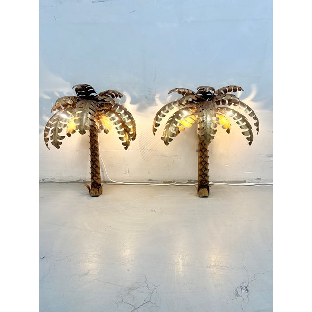 Palm Tree Wall Sconces, 1970s, Set of 2 For Sale - Image 10 of 14