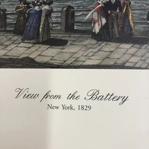 Currier & Ives “Battery Park New York, 1829” Thos. Thompson 30x17 Print