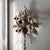 Vintage Italian Gilt Tole Sunflower Wall Sconce, 48.5 In For Sale - Image 9 of 10