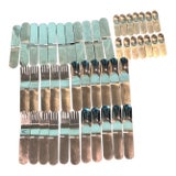 1970s Villeroy & Boch Modernist Flatware Utensils Set - 47 Pieces For Sale