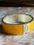 Metal Vintage Lemon Yellow Enameled Metal Hinged Bangle Bracelet For Sale - Image 7 of 10
