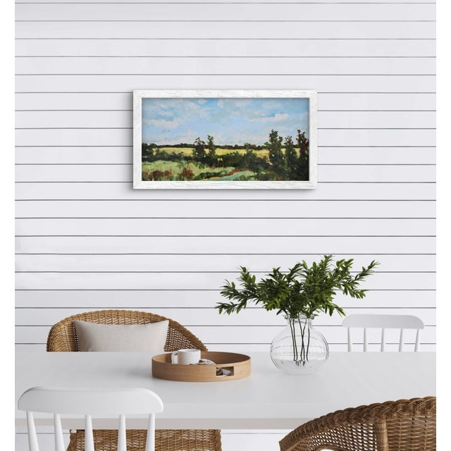 Wood Contemporary Impressionist Landscape Oil Painting For Sale - Image 7 of 12