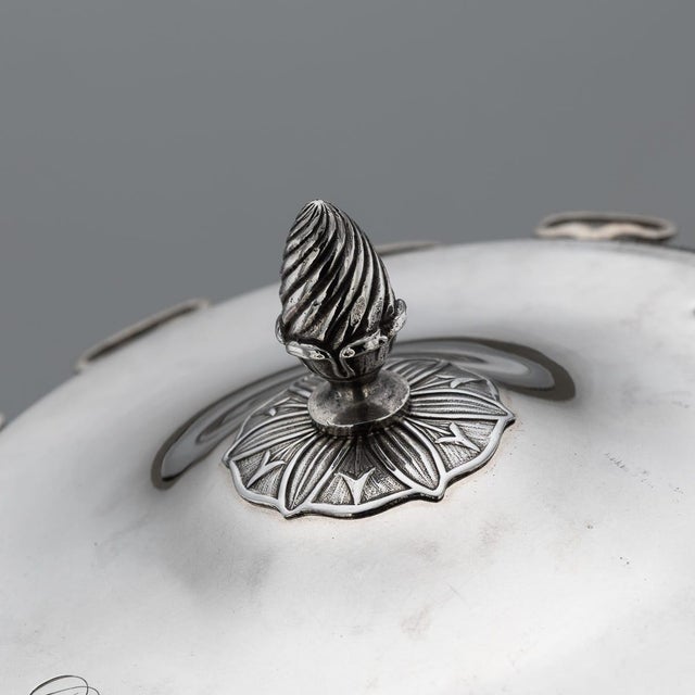Antique French Empire Silver Confiturier Spoons, 1800, Set of 13 For Sale - Image 17 of 18