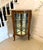 Antique French Kingwood Serpentine Corner Display Cabinet with Marble Top and Ormolu Mounts, 1860 For Sale - Image 12 of 12