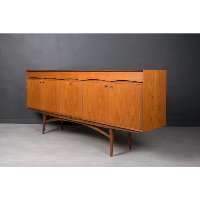 Brown Mid-Century Teak Sideboard from Gustav Bahus, Norway, 1960s For Sale - Image 8 of 14