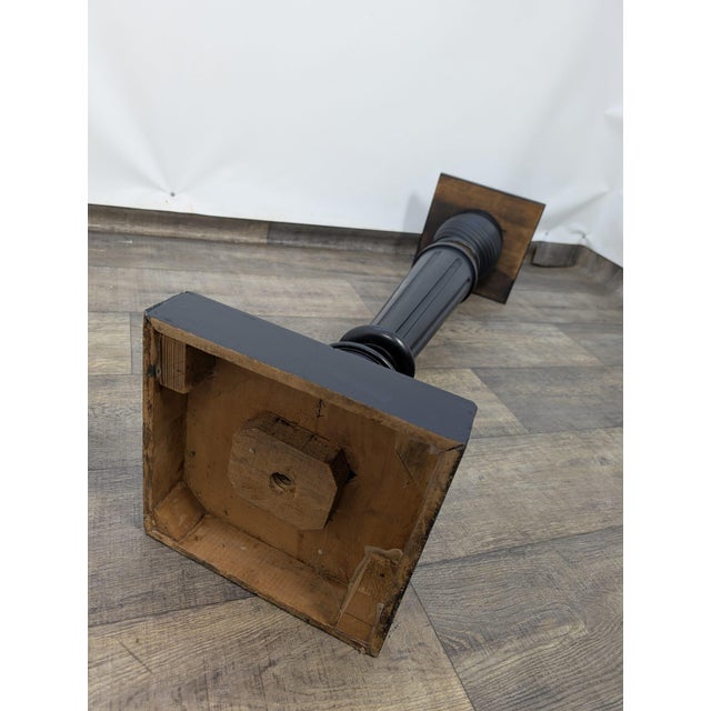 Pedestal Stand in Black Wood For Sale - Image 13 of 14