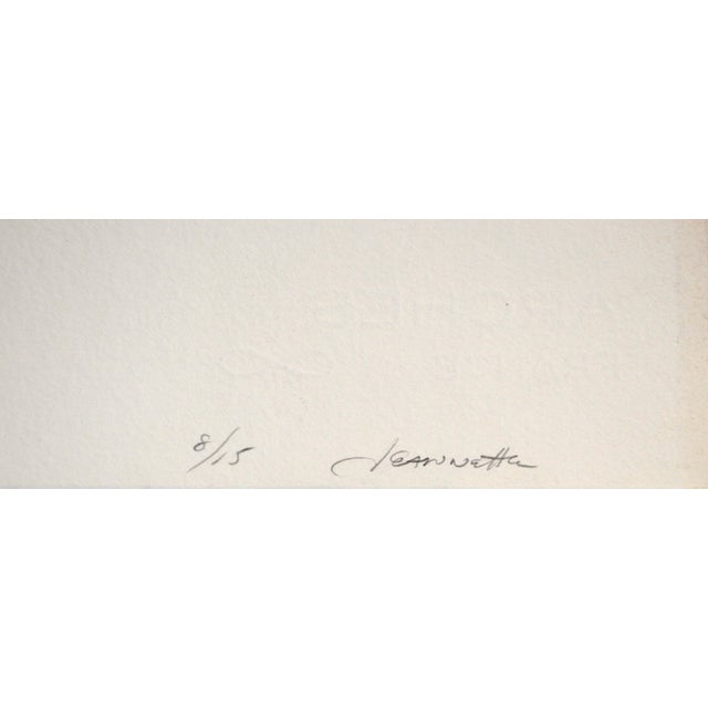 Paper Hanging Cloth to Dry - Etching on Paper (#8/15) For Sale - Image 7 of 7