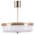 Mid-Century Chandelier in Glass and Brass attributed to Kamenický Šenov, Czech, 1960s For Sale - Image 10 of 10