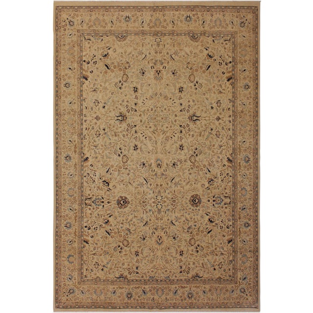 Ivory 1980s Boho Chic 1980s Vintage Taunya Ivory Wool Rug - 9'1 X 12'1 For Sale - Image 8 of 9