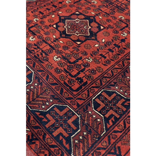 Traditional Pasargad Home Yamoud Burgundy Wool Area Rug, 2'10'' X 9' 5'' For Sale - Image 3 of 4