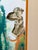 Wood Late 20th Century Artist Signed Water Color Monkey Art -a Pair For Sale - Image 7 of 12