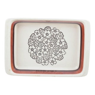 Vintage Swedish Rectangular Stoneware Agneta Dish from Gefle, 1970s For Sale