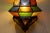 Multi-Color Glass & Metal Moroccan Lantern For Sale - Image 4 of 8