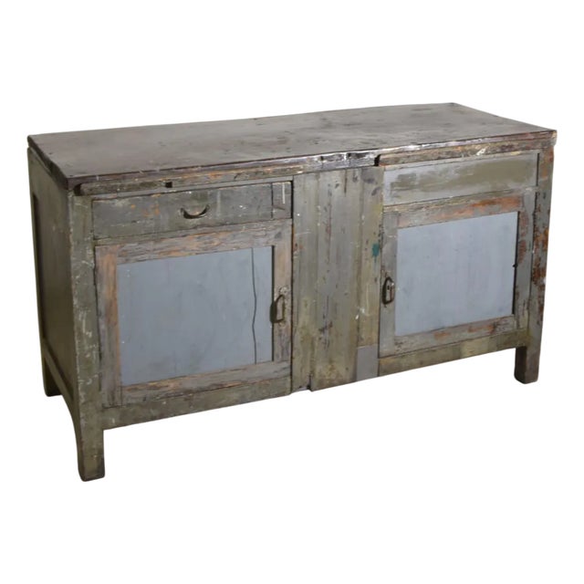 Industrial Wooden Workbench, 1930s For Sale