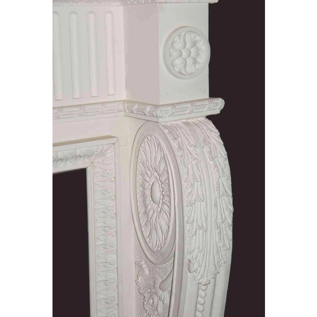 Antique Carved Early English George I Style Mantel For Sale - Image 4 of 8