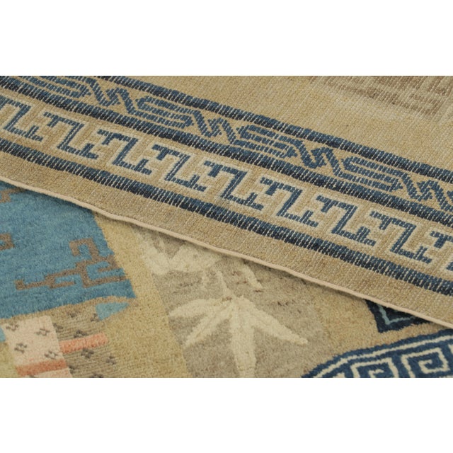 Textile Antique Chinese Peking Wool Rug by Rug & Kilim, Scholar's Table, 1900–1909 For Sale - Image 7 of 8