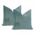 22" Aegean Cosmo Cut Velvet Pillows - a Pair For Sale