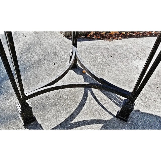 1970s 1970s Wrouught Iron Gueridon Center Table For Sale - Image 5 of 7