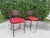 Arhaus Vintage Scroll Arm Wrought Iron Patio Dining Chairs - Pair For Sale - Image 4 of 12