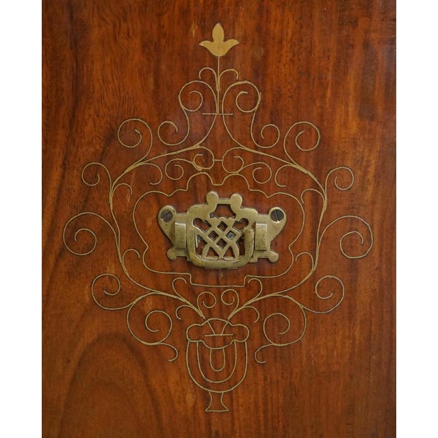 Small Antique Anglo Indian Military Campaign Chest of Drawers, 1880 For Sale - Image 16 of 18