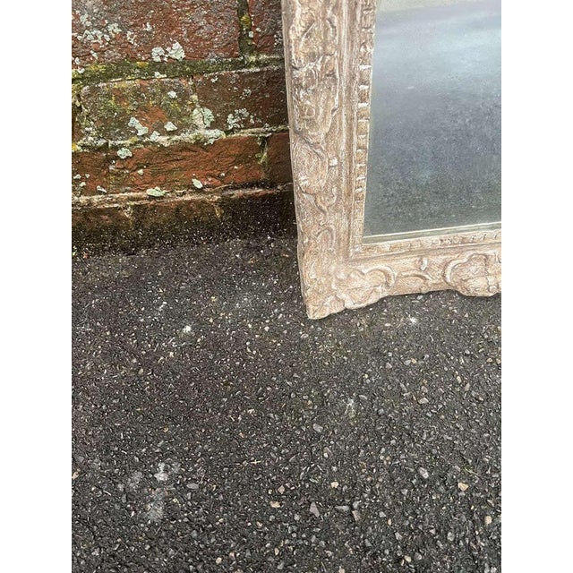 Antique 19th Century French Ornate Painted Mirror For Sale - Image 3 of 7