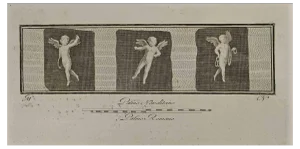 Unknown, Cupid In Three Frames, Etching, 18th Century