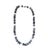 Vintage Black White Blue Grey 19.5" Long Freshwater Baroque Necklace Pearls For Sale - Image 9 of 11