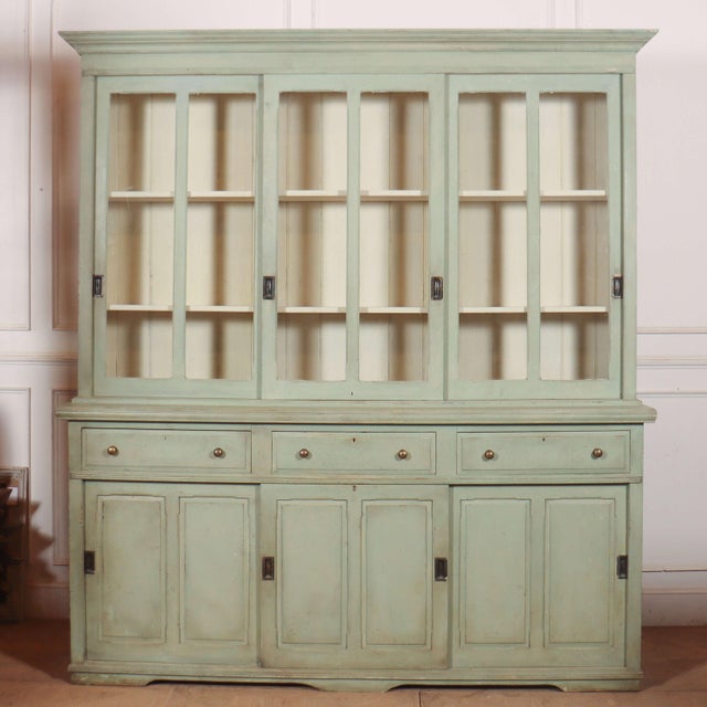Large 19th Century Painted Kitchen Dresser For Sale - Image 12 of 12