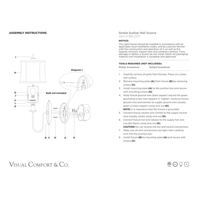 Visual Comfort Barbara Barry for Visual Comfort Signature Simple Scallop Wall Sconce in Bronze with Linen Shade For Sale - Image 4 of 5