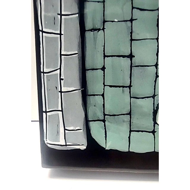 Pyriform Glazed Ceramic Plate by Otello Rosa for San Polo, Italy, 1950s For Sale - Image 13 of 14