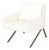 B&b Italia "Theo 3d" White Leather Lounge Chair For Sale