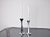Superb pair of brutalist candlesticks designed and made by arte3 in the 80s, Spain. Handcrafted aluminum structure. Very...