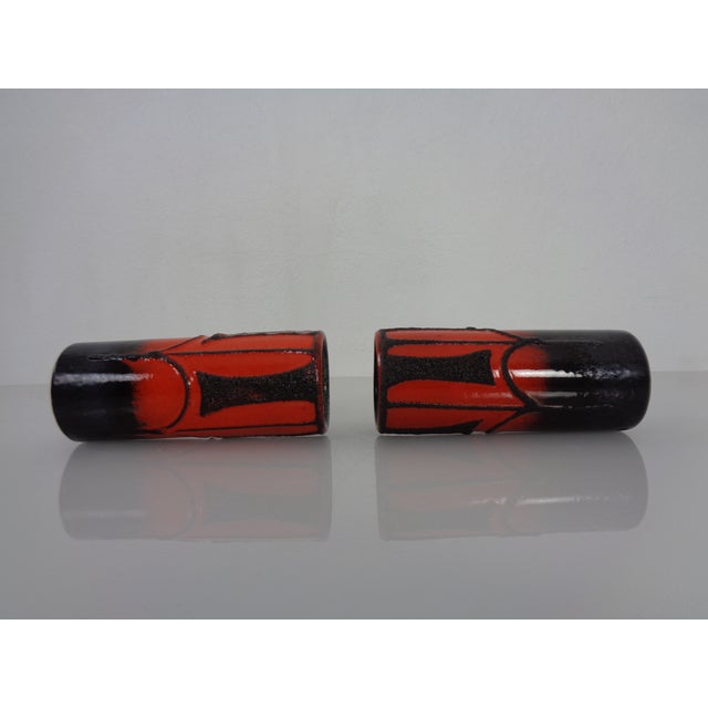 Black Pop Art Ceramic Vases by Cari Zalloni for Fohr Keramik, 1970s, Set of 2 For Sale - Image 8 of 15